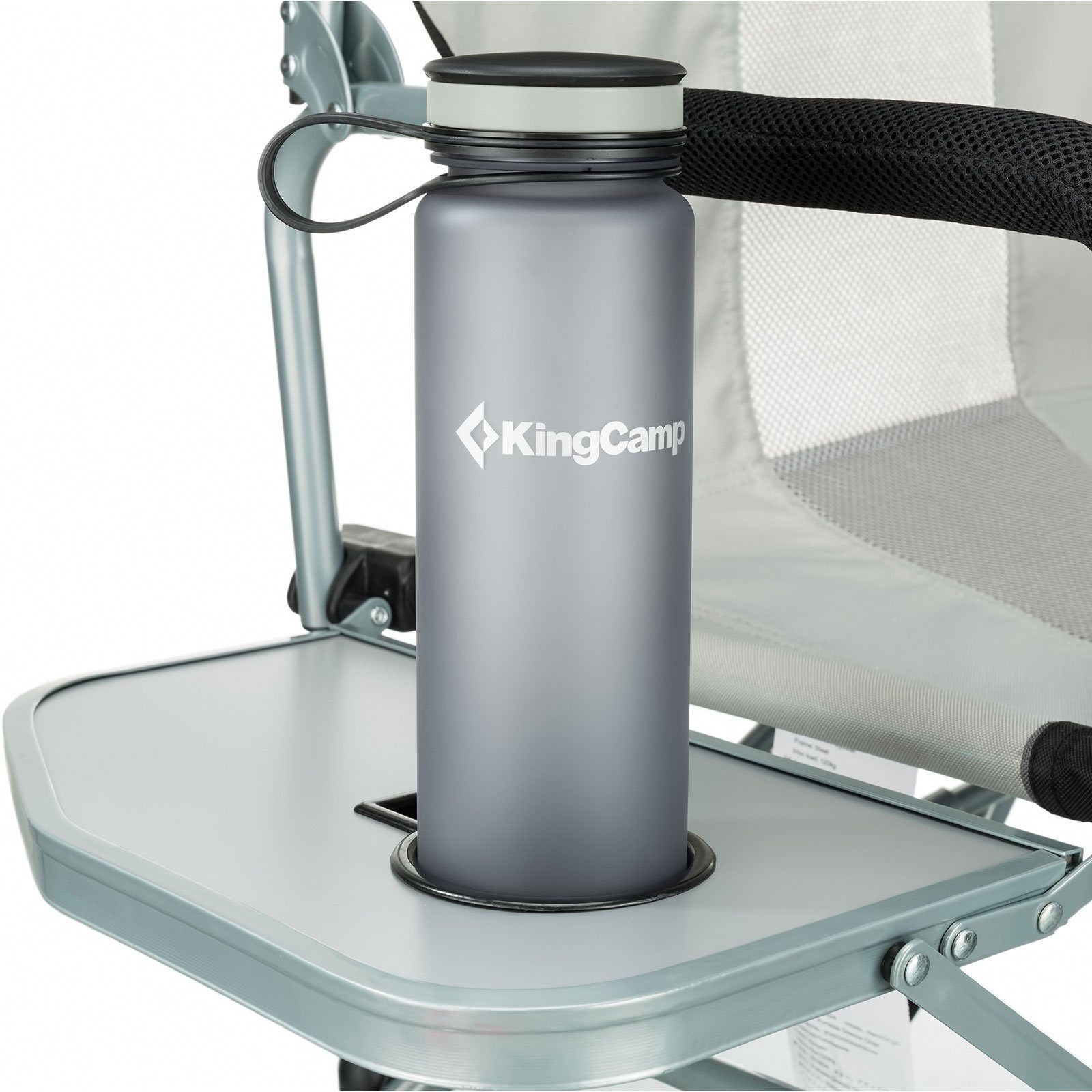 KingCamp Campingstuhl Camping Falt Stuhl Director Klapp, Sessel Garten Outdoor Armlehne 136 kg