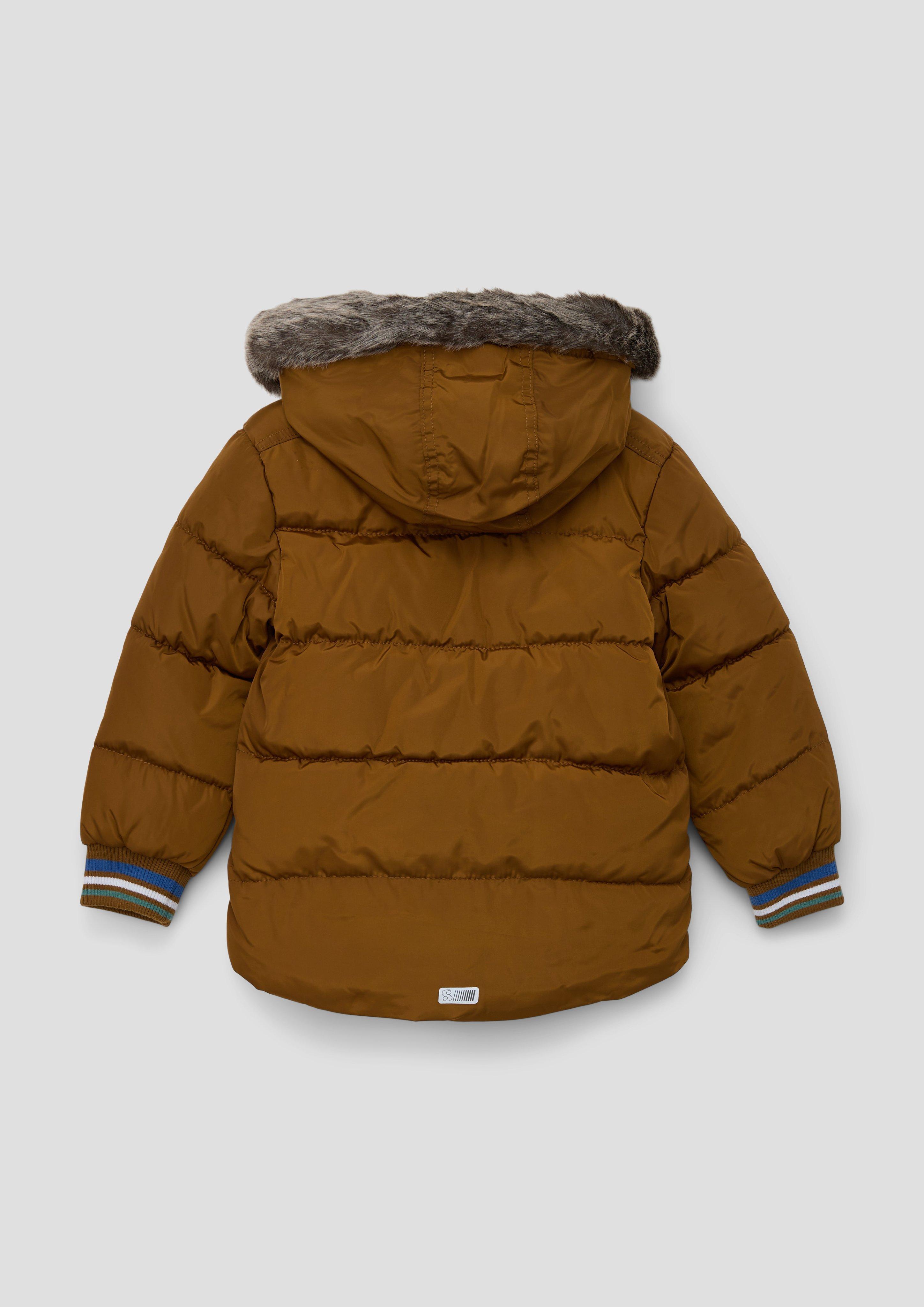 Steppjacke mit abnehmbarem Kunstfell  2132278-8743