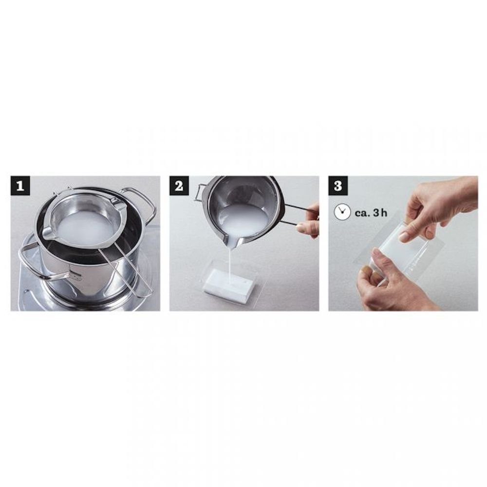 Rayher Kreativset Seifengießform: Rund Tiefe 3cm, 4 teilig