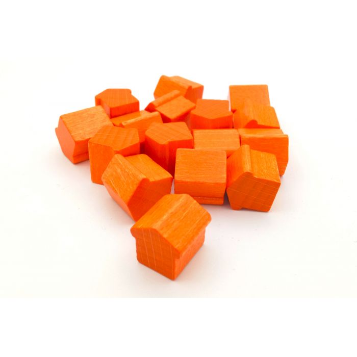 Monopoly Häuser groß - orange