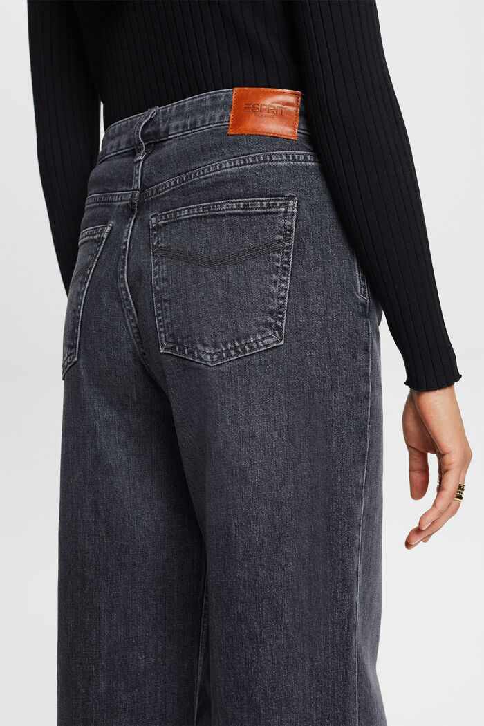 Jeans mit hohem Bund und geradem Bein