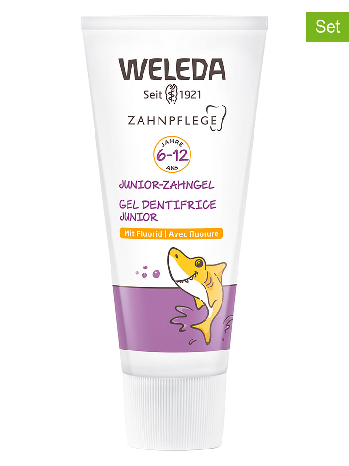 Weleda 2er-Set: Junior-Zahngel mit Fluorid, je 50 ml günstig kaufen onesize