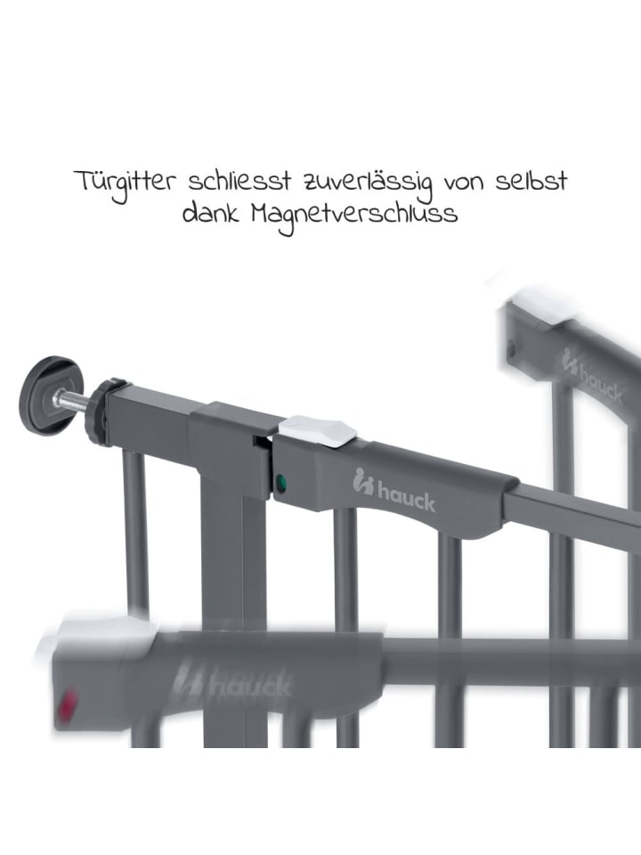 Hauck Türschutzgitter Clear Step Autoclose 2 - Dark Grey in grau günstig kaufen onesize