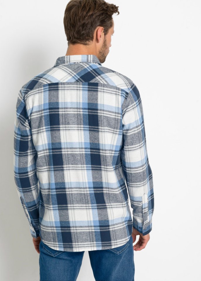 Flanell-Langarmhemd