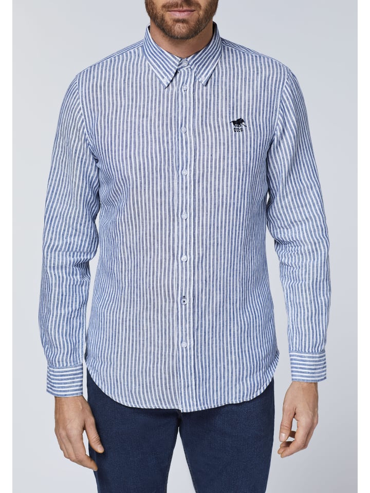 Polo Sylt Hemd in Blau günstig kaufen