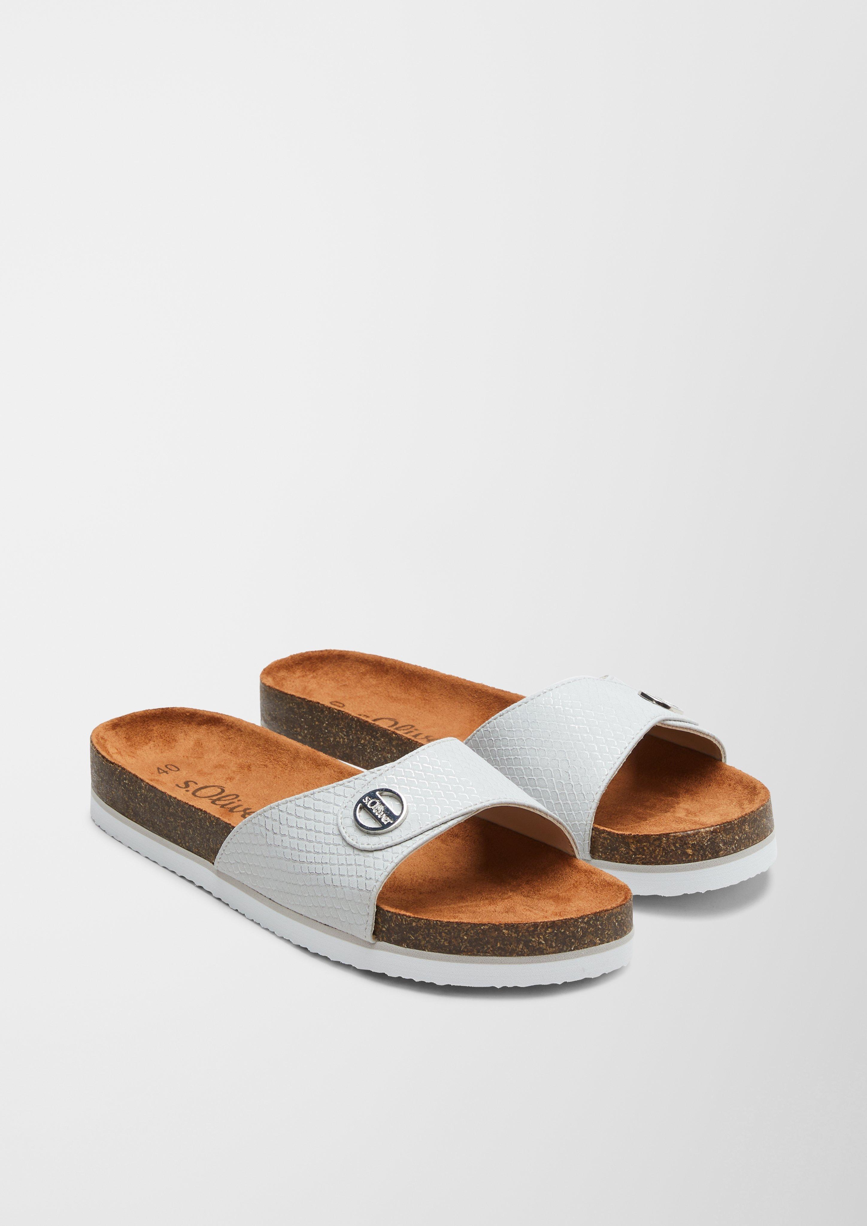 Pantoletten mit Metallic  6005684-242