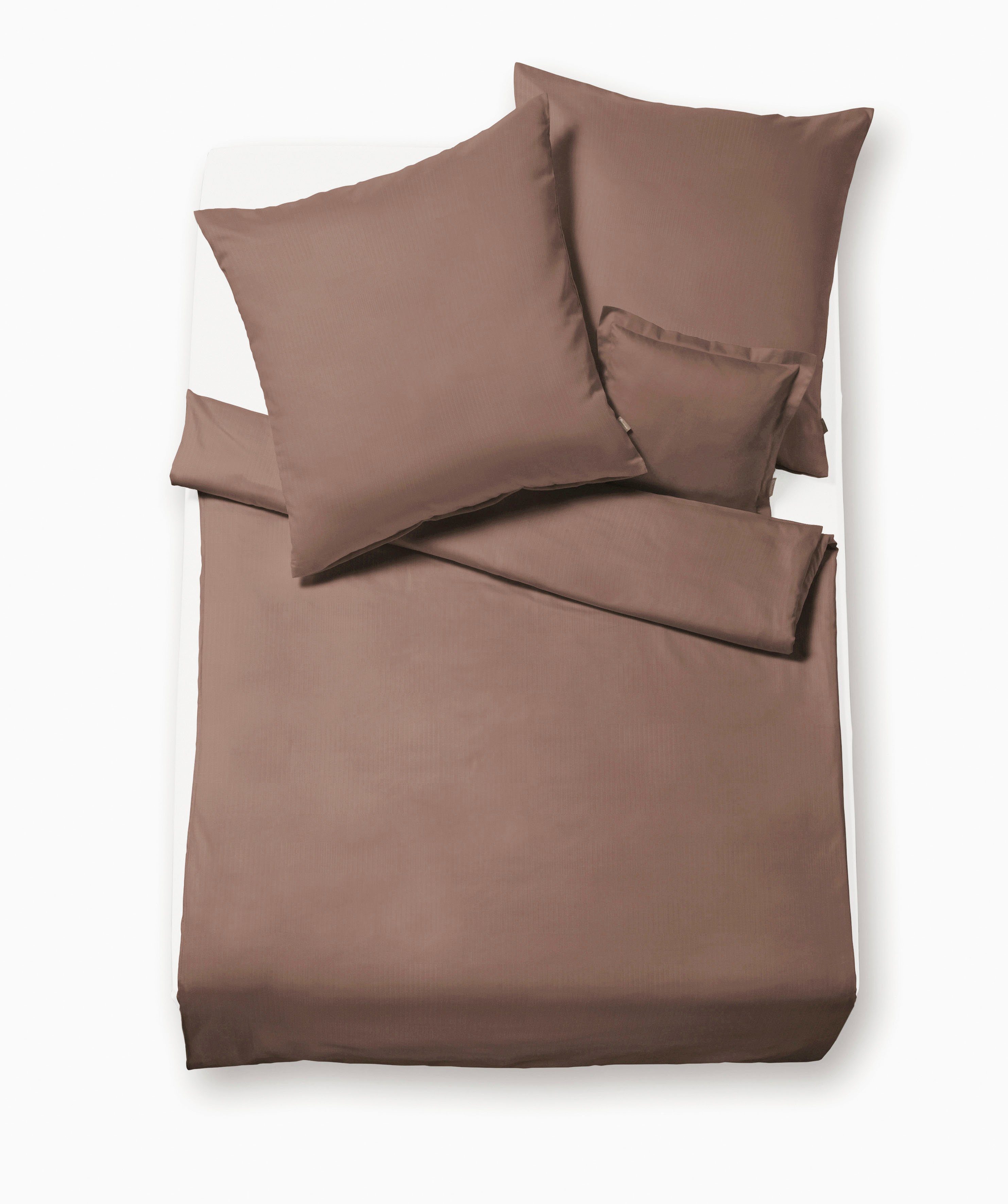 Bettwäsche Lech 3089, fleuresse, Flanell, 2 teilig, eleganter Fischgrät für ruhige Träumer