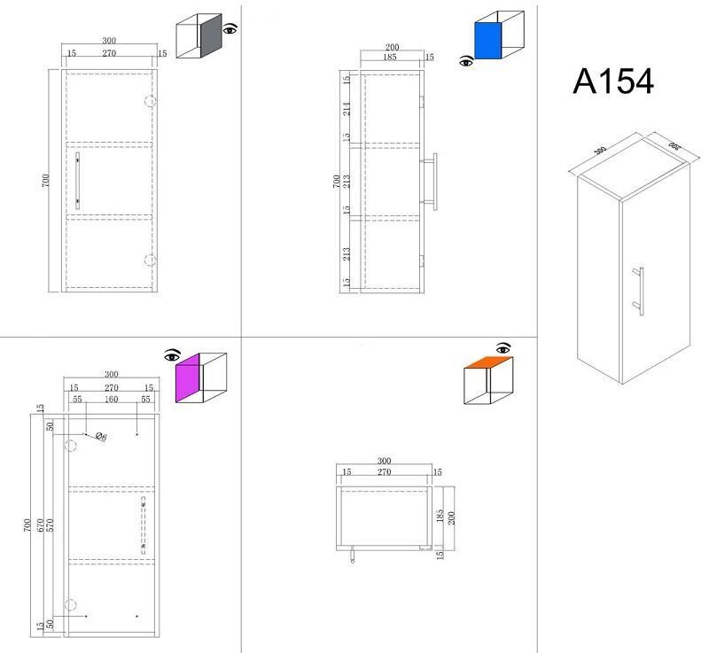Posseik Hängeschrank Levana- S