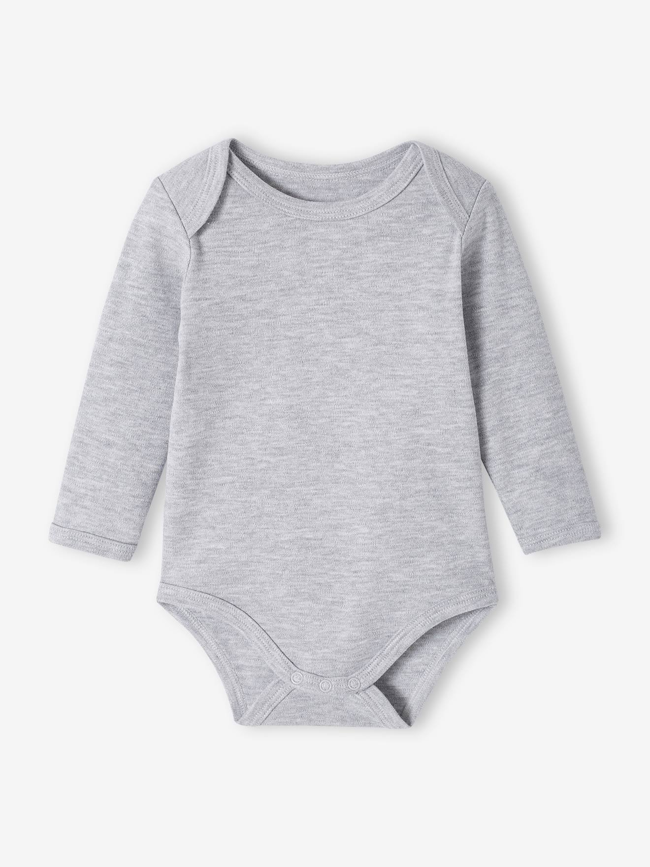 Vertbaudet Bio-Kollektion: 5er-Pack Baby Schlupfbodys Oeko-Tex - nachtblau