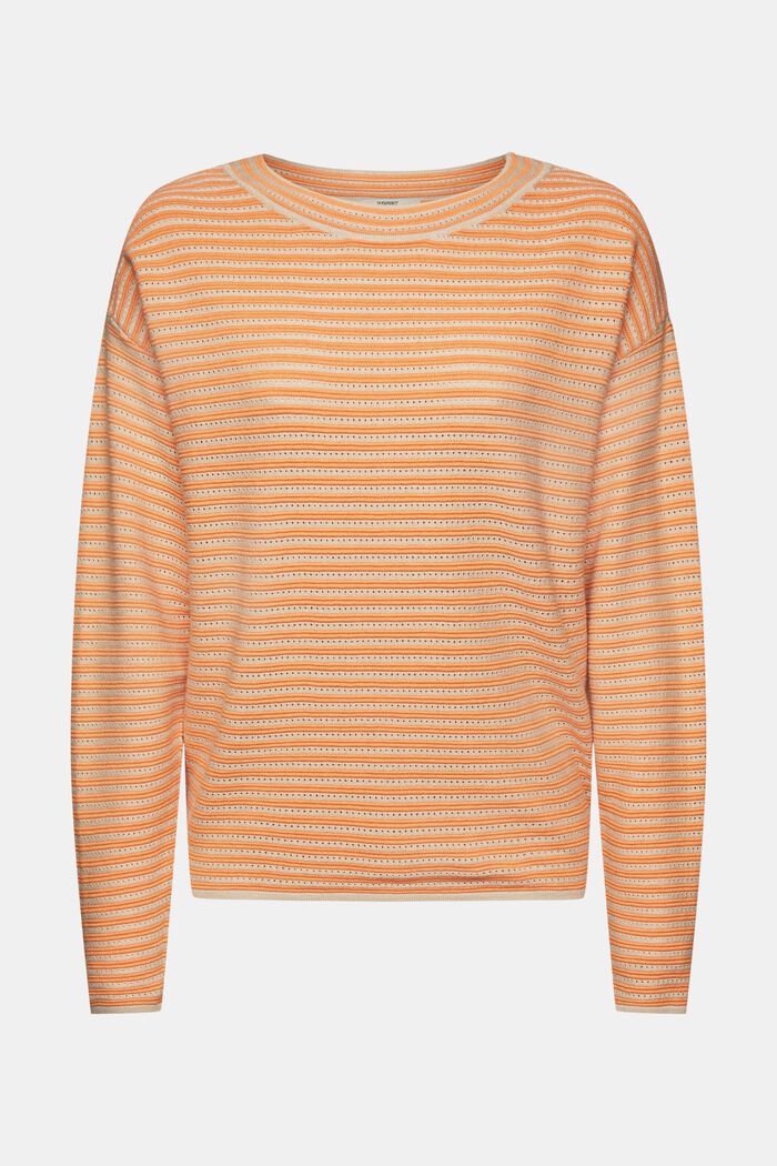 Streifenpullover im Strickmix