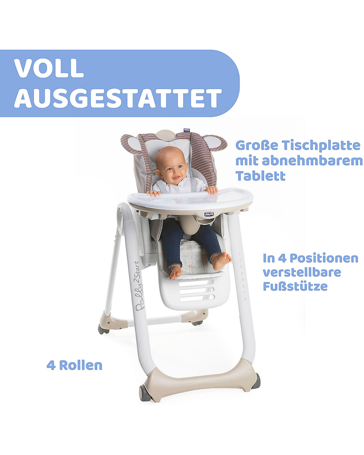 Hochstuhl Polly 2 Start, beige