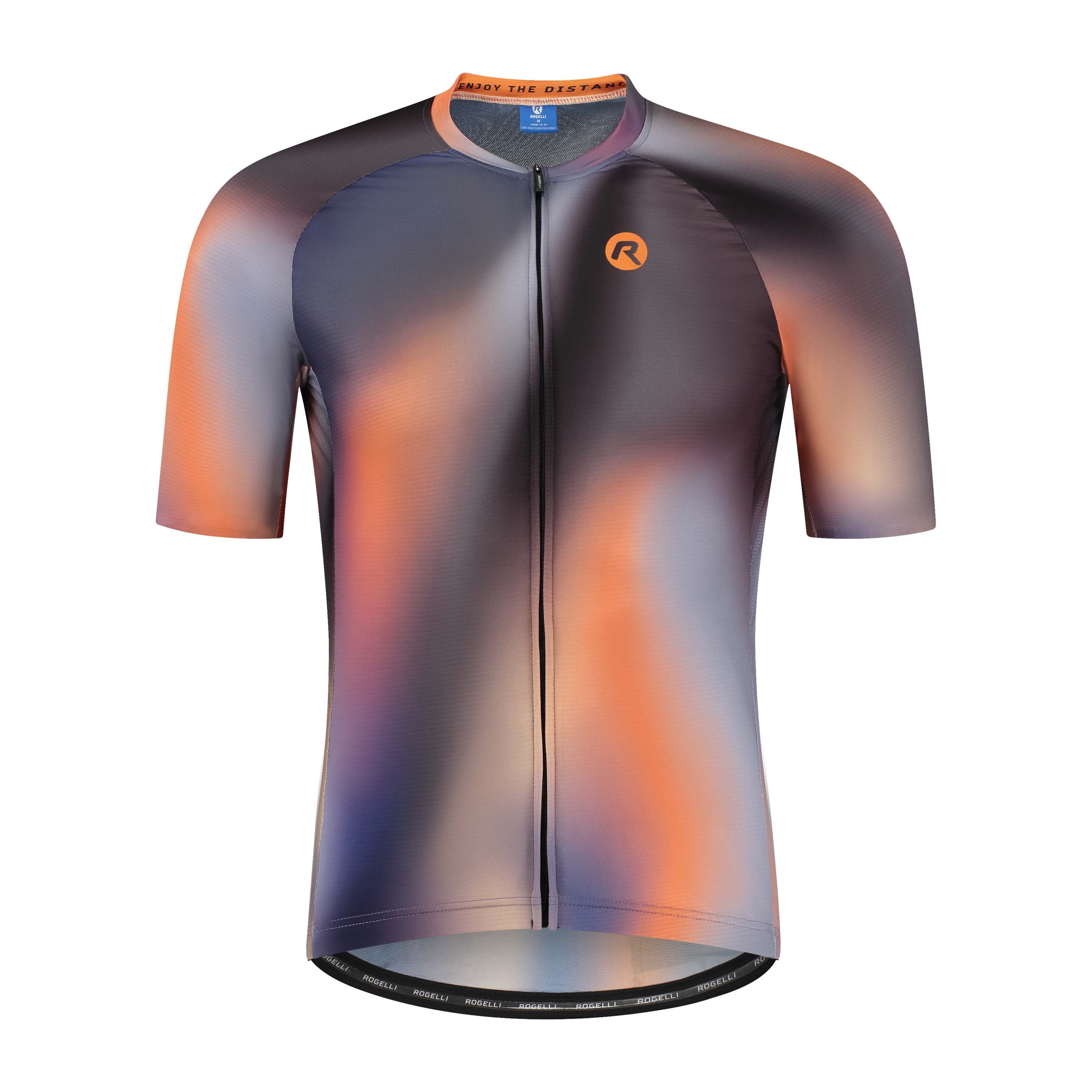 Rogelli Halo Orange Herren Radtrikot Kurzarm