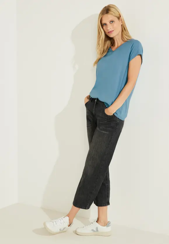 CECIL Bluse mit Rippdetail