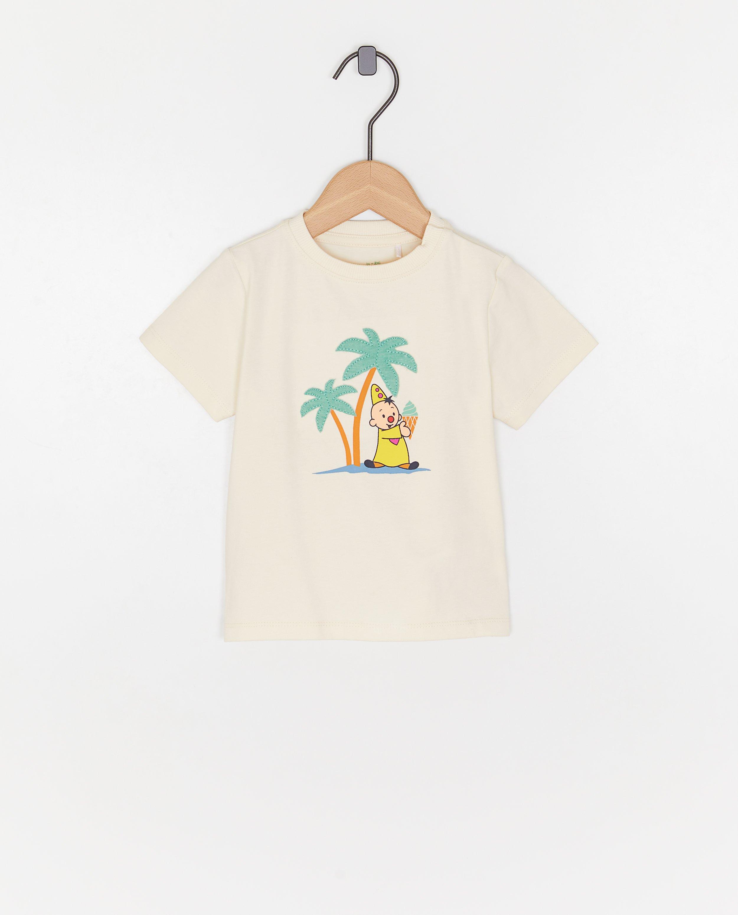 Bumba T-shirt med tryck Bumba, unisex vit