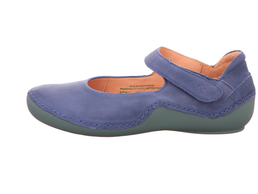 THINK Sportliche Slipper blau