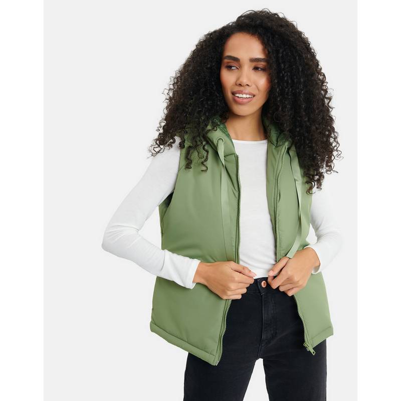Threadbare Shelly Hooded Steppweste Damen