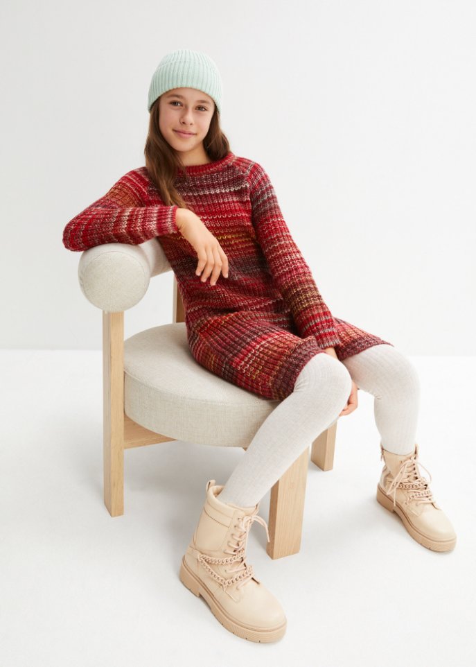 Mädchen Strickkleid