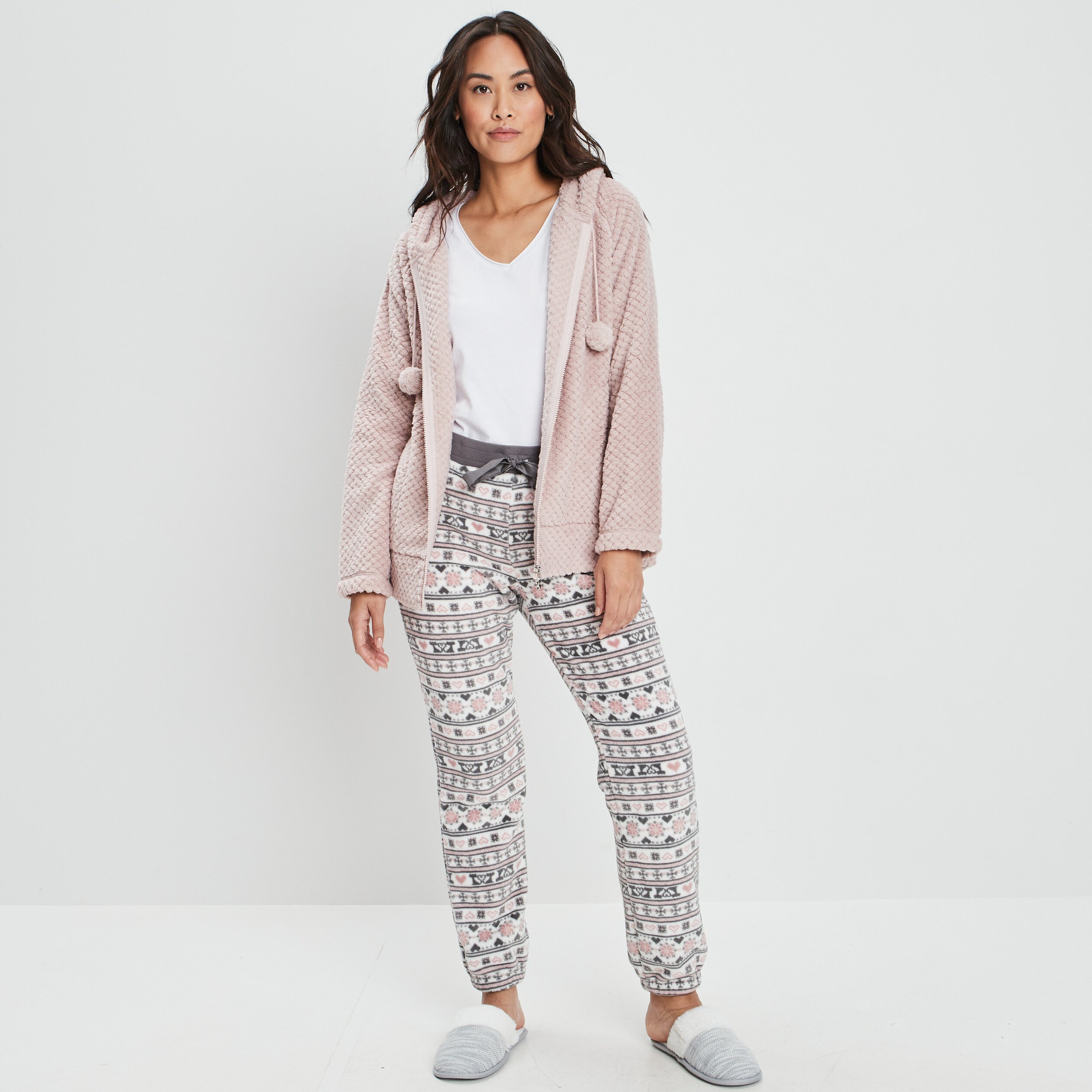Pantalon de pyjama ecru femme | La Halle