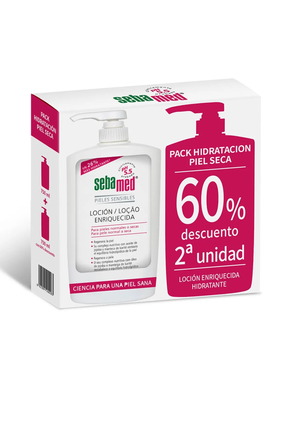 Sebamed  Angereicherte Lotion Für Trockene Und Empfindliche Haut Promo 2 X Sebamed 750 ml
