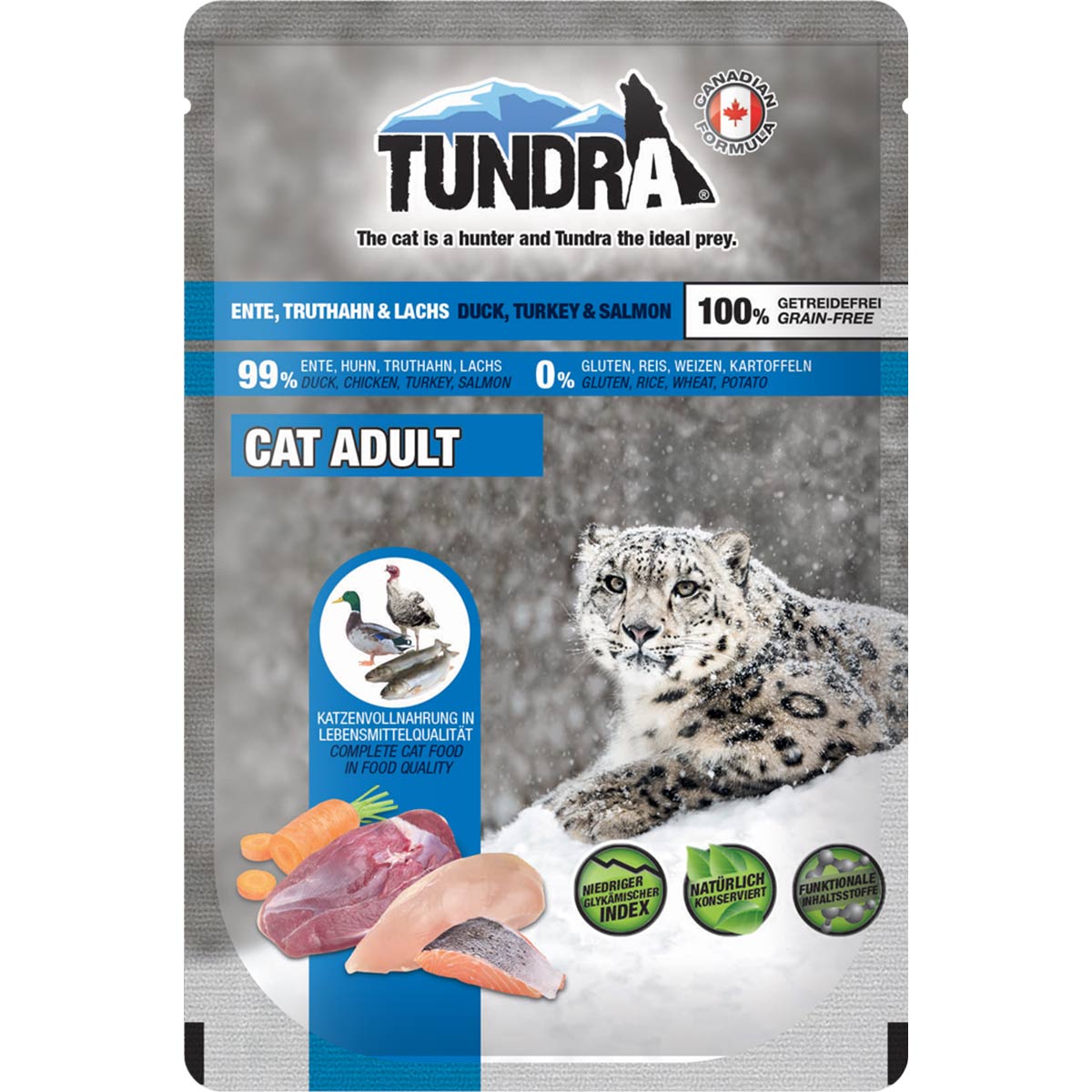 Tundra Cat Pouchpack Ente, Truthahn & Lachs kaufen bei ZooRoyal