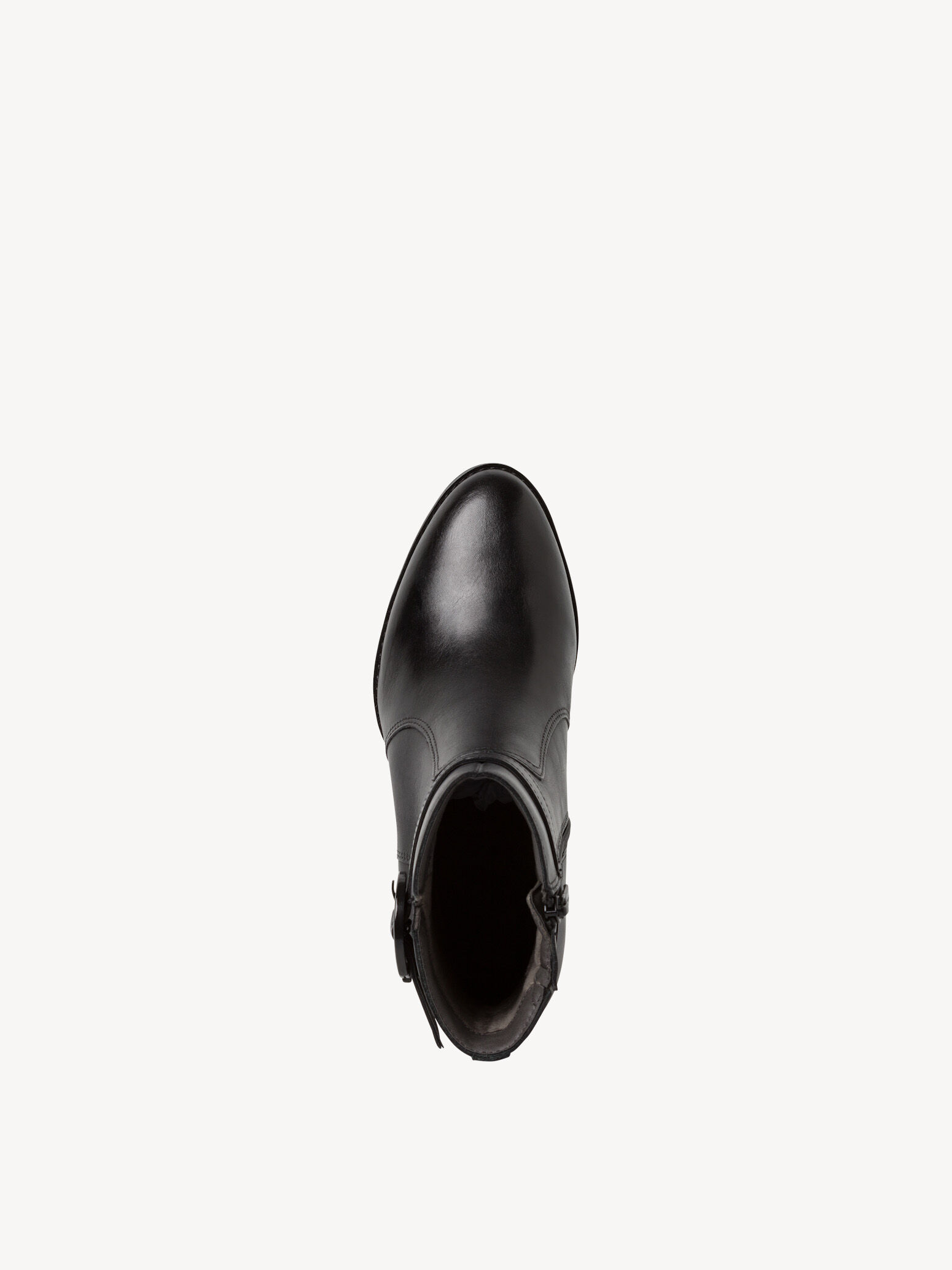 Bottine en cuir - noir