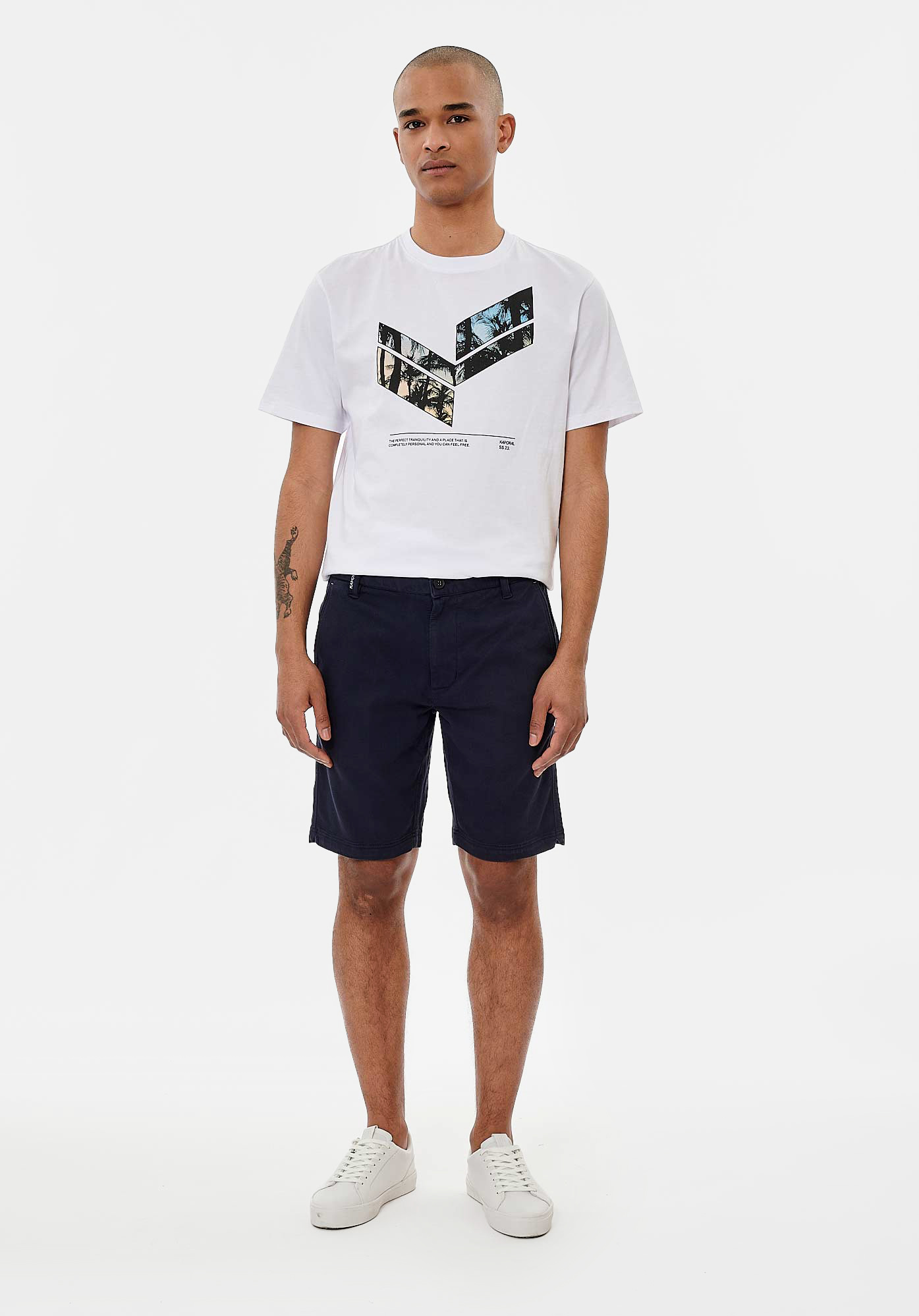 MAGIC  Short slim bleu Homme