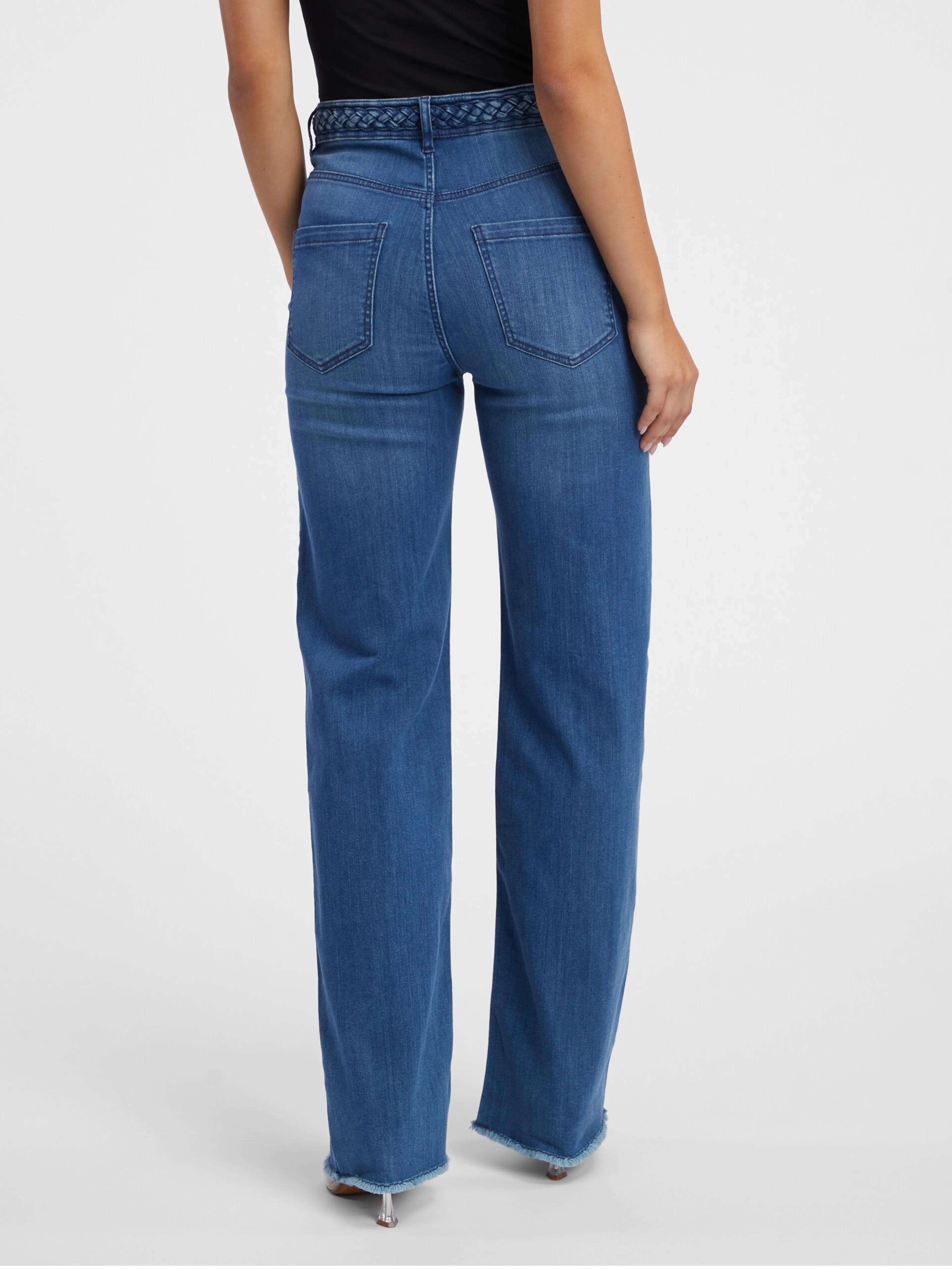 Blaue weite Damenjeans ORSAY