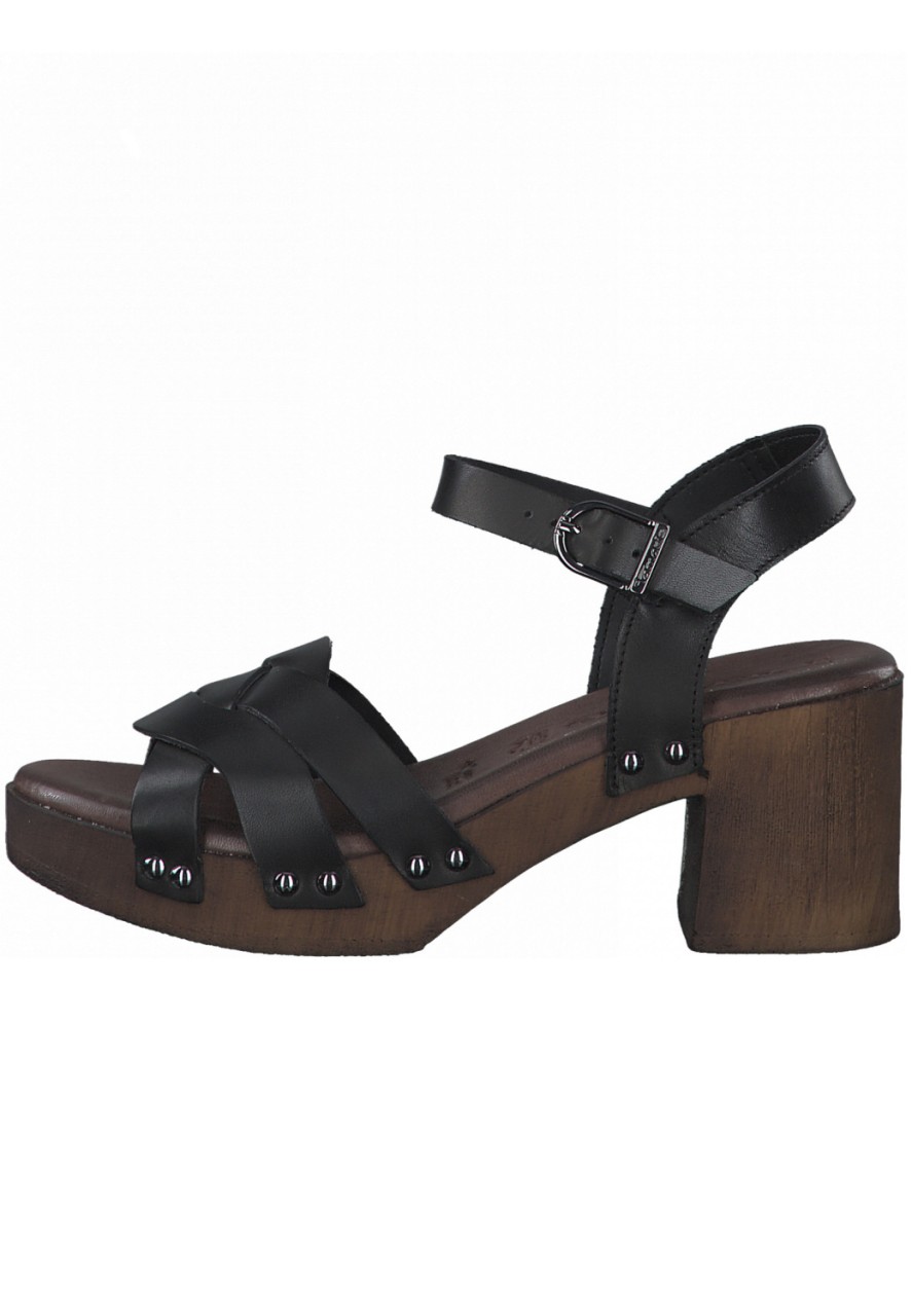 TAMARIS Plateau Sandalen schwarz