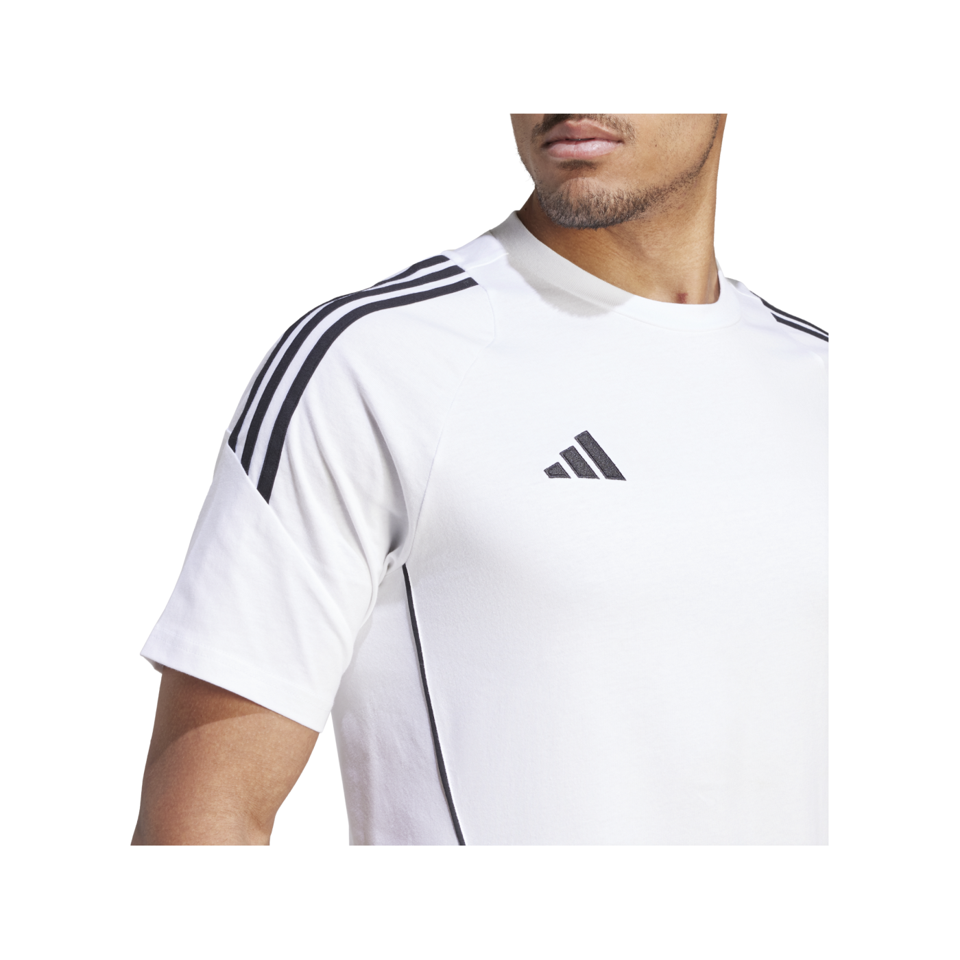 adidas Tiro 24 T-Shirt Weiss Schwarz