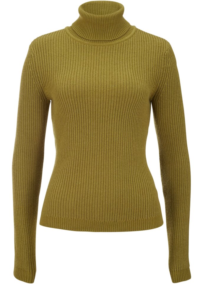 Rollkragenpullover, eng anliegend