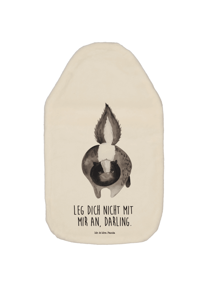 Mr. & Mrs. Panda Wärmflasche Stinktier Angriff mit Spruch in Weiß günstig kaufen onesize