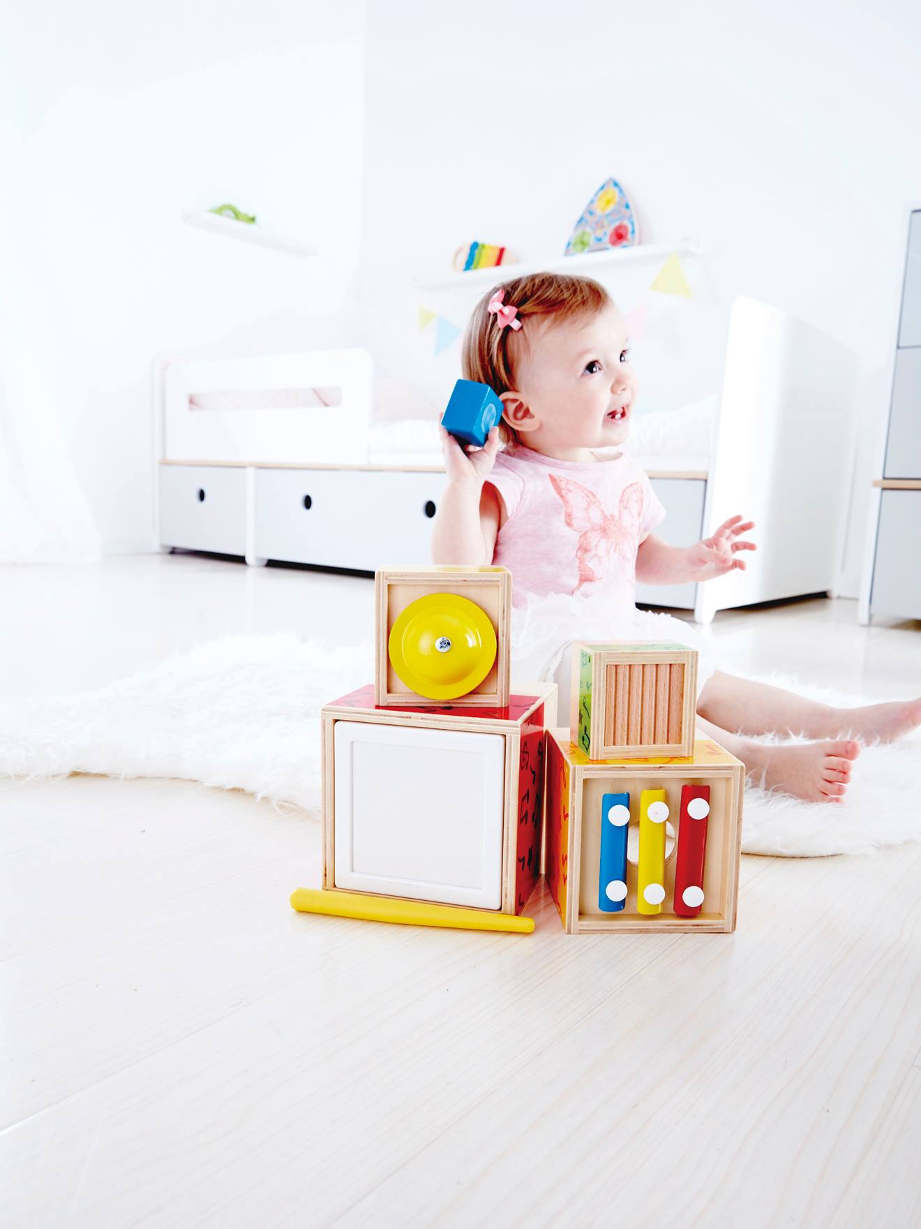 Boîtes gigognes musicales HAPE rouge