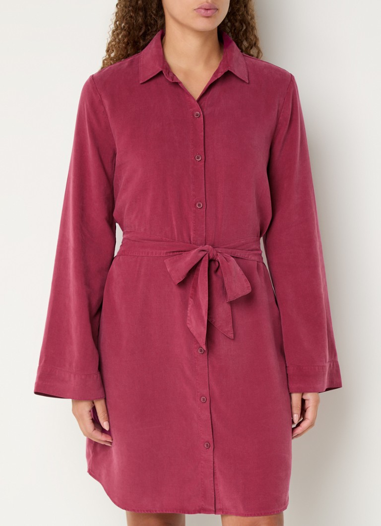 Robe-blouse courte Bella Dahl en lyocell avec ceinture à nouer