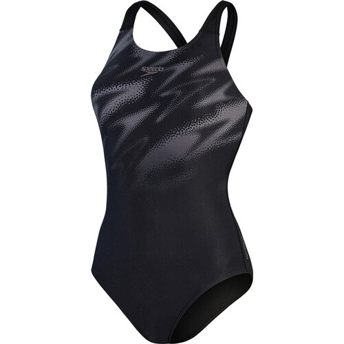DAMEN BADEANZUG HYPERBOOM PLMT MSBK AF BLACK/GREY