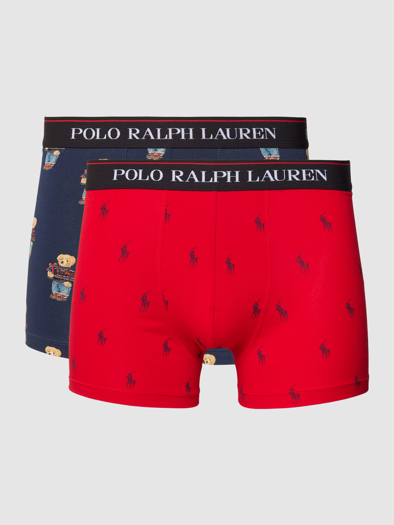 Trunks mit Label-Bund im 2er-Pack in rot