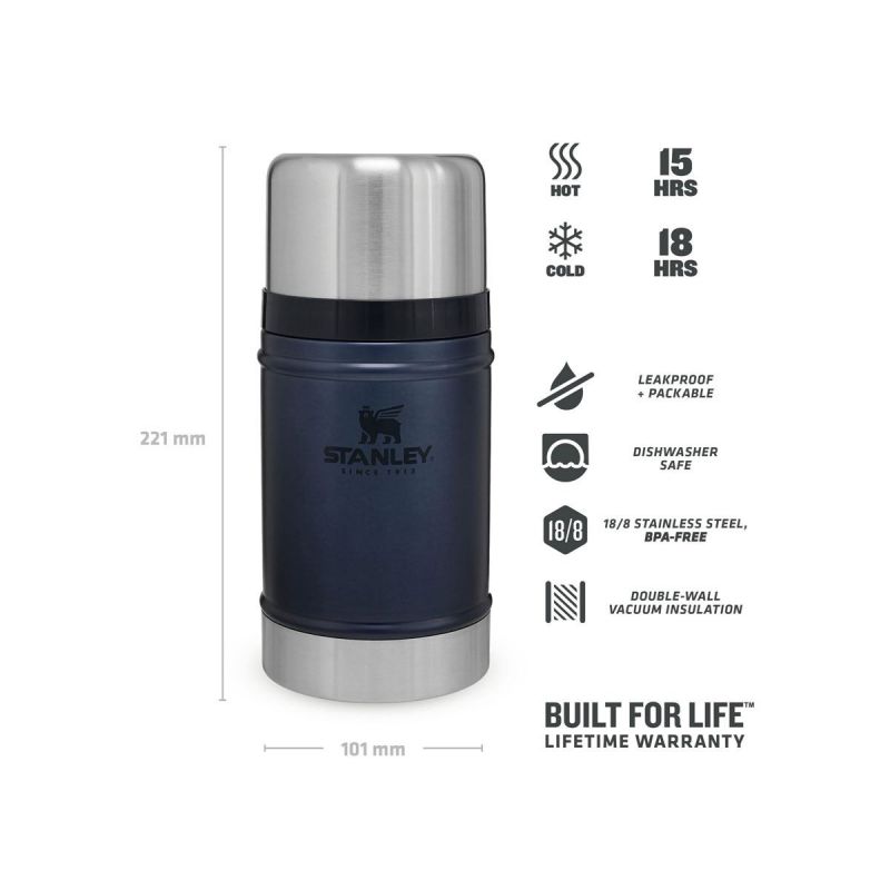 Stanley Food Jar, Classic Legendary Food Jar 24oz \/ 700ml Nightfall