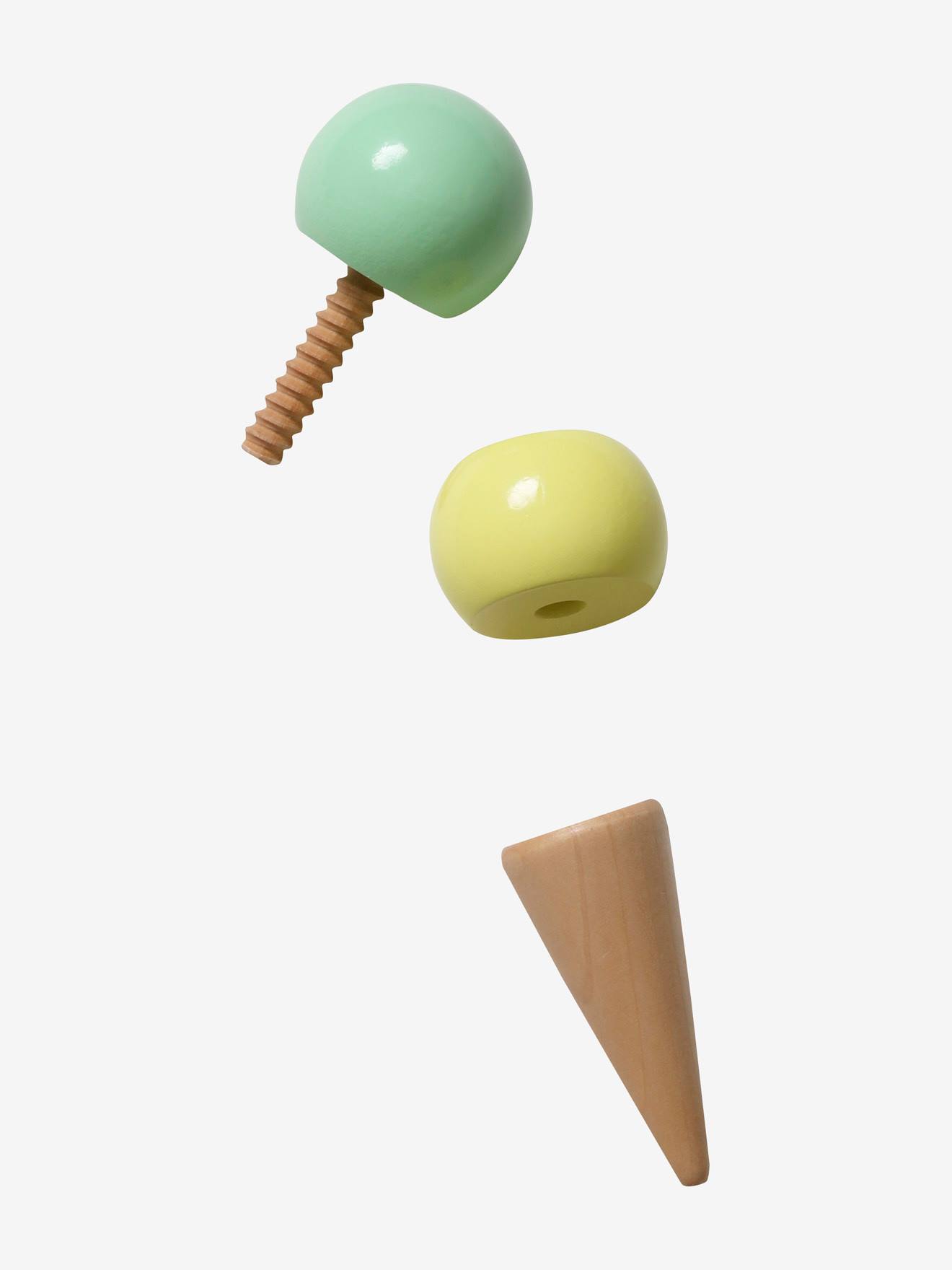 Chariot de marche marchande glaces et gâteaux en bois FSC® bois