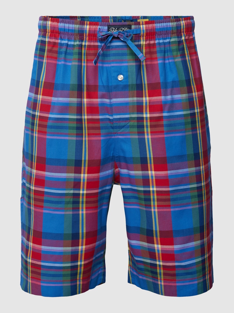 Pyjama-Hose mit kurzem Bein in rot