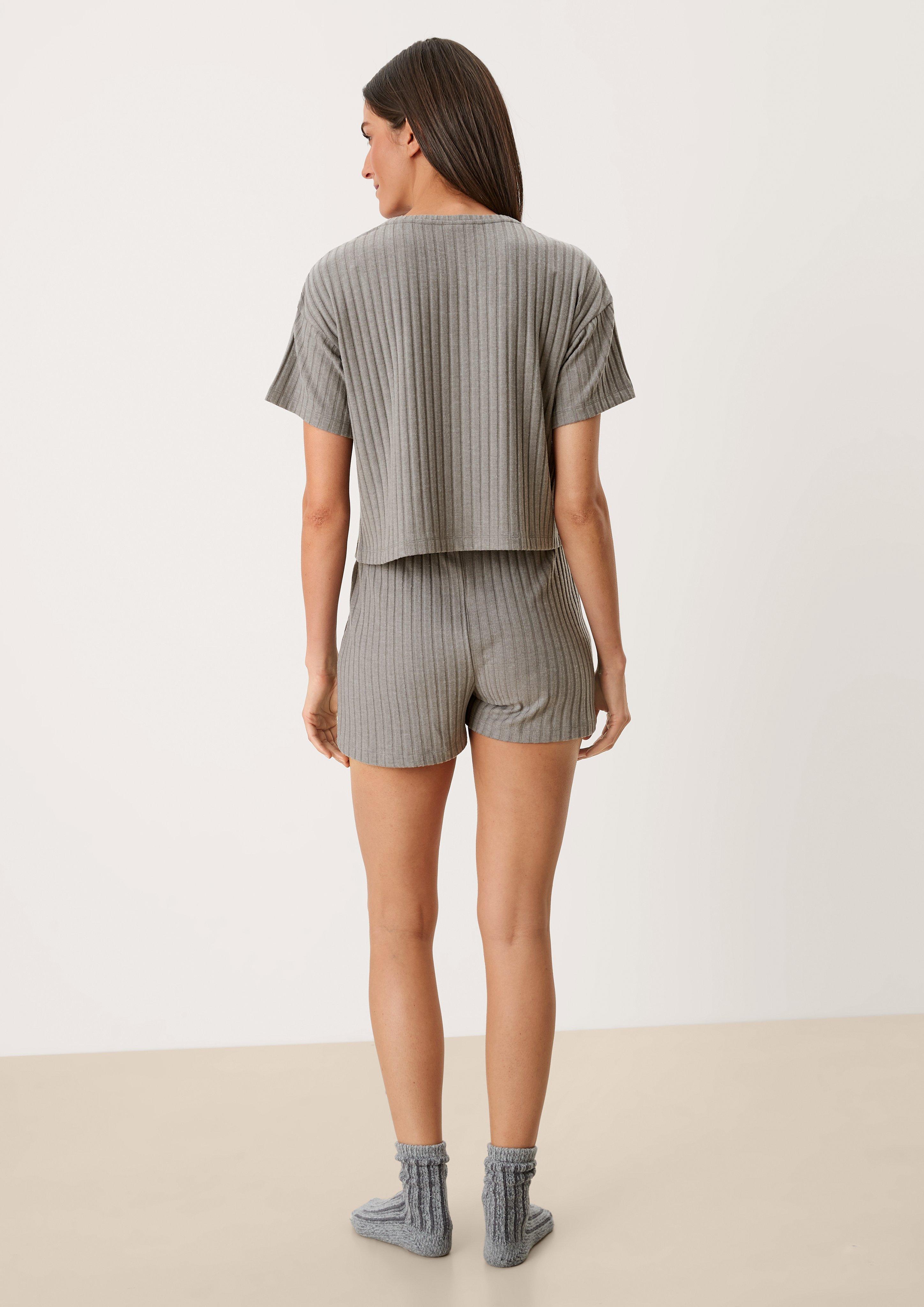 Shirt mit Rippstruktur  6006302-9100