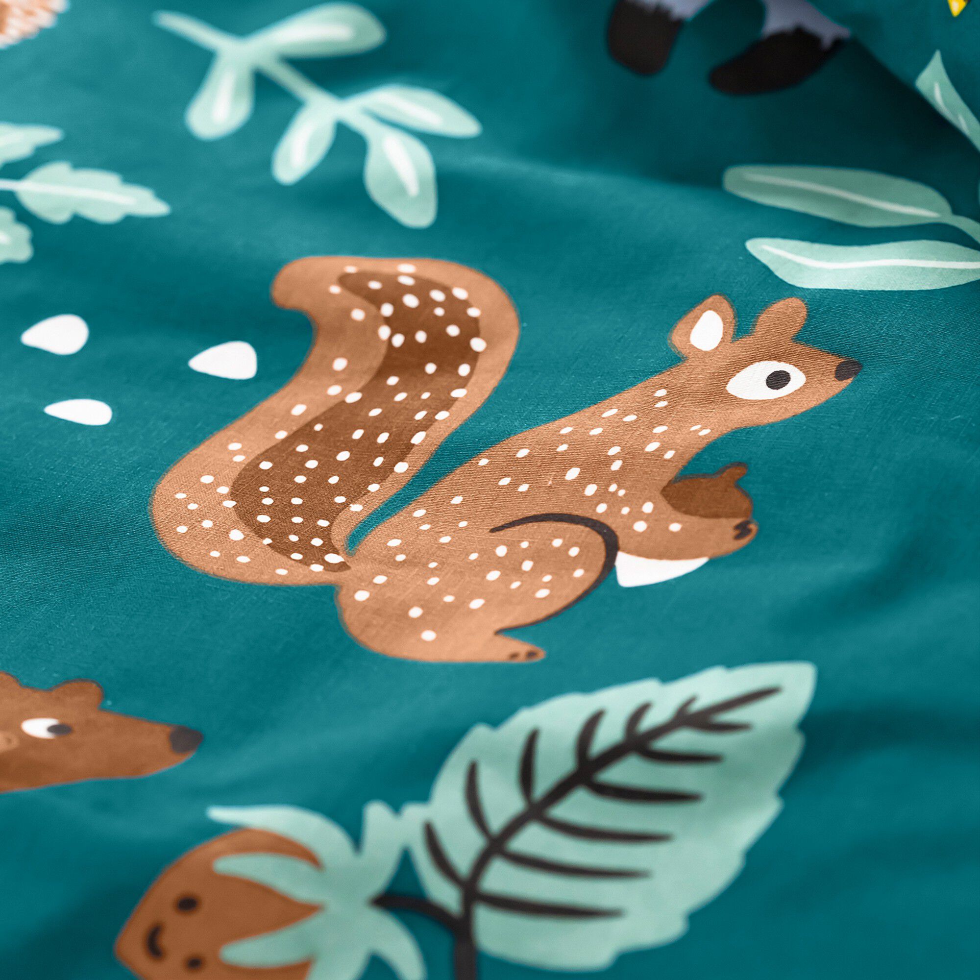 Linge de lit enfant à motifs Ourson en coton biologique, éco-responsable