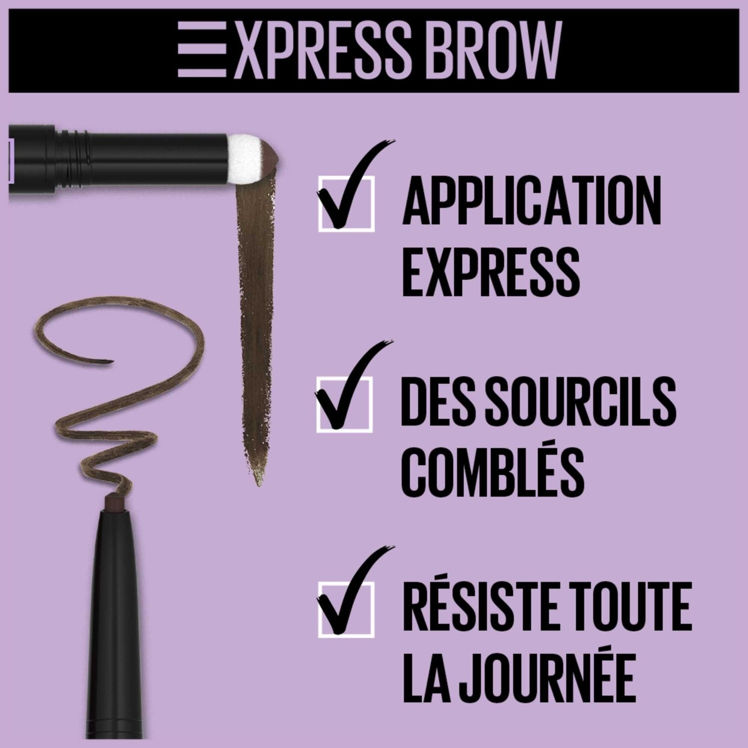 Maybelline 2 viename antakių pieštukas ir pudra