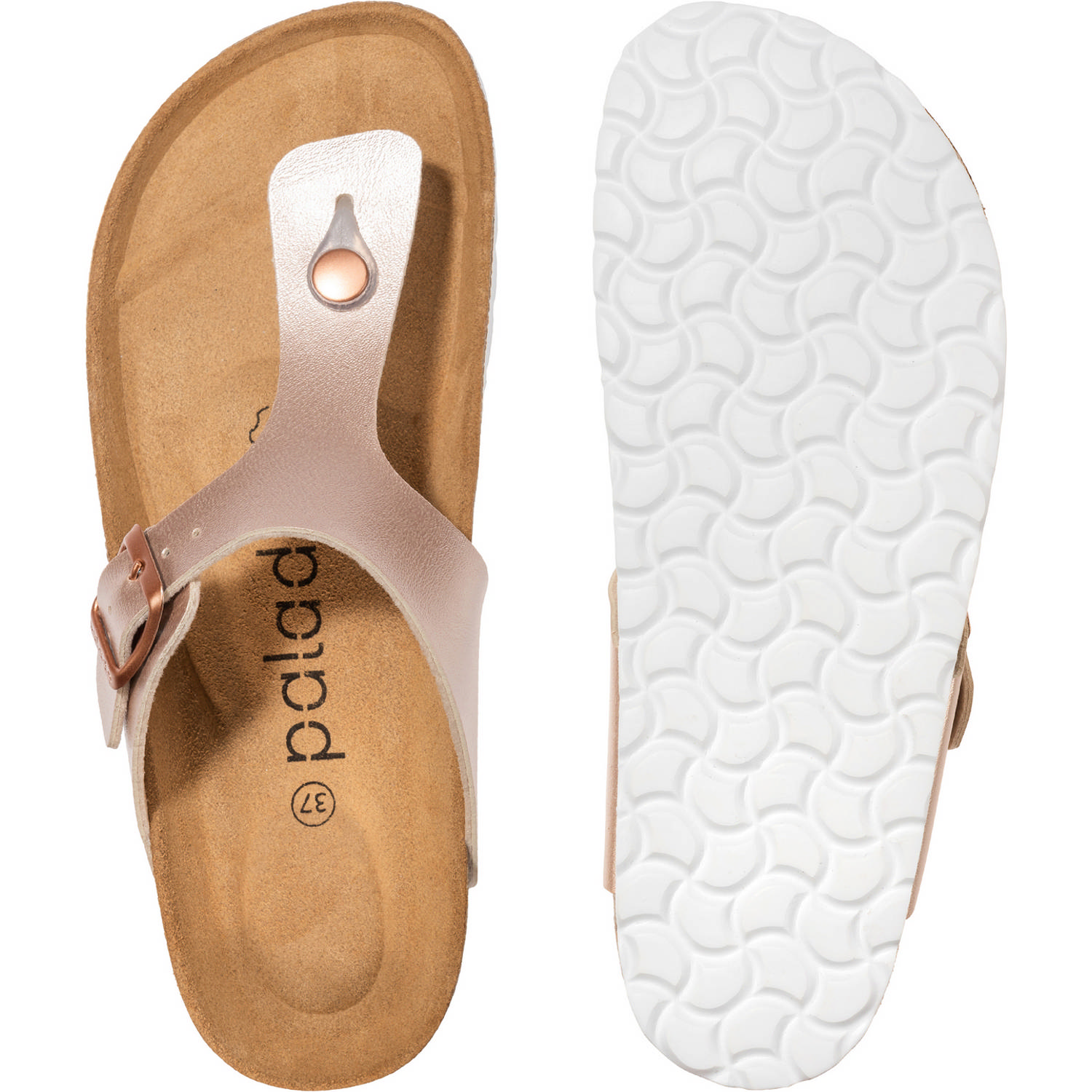 Palado Kos Metallic, Zehentrenner, Damen, Rose