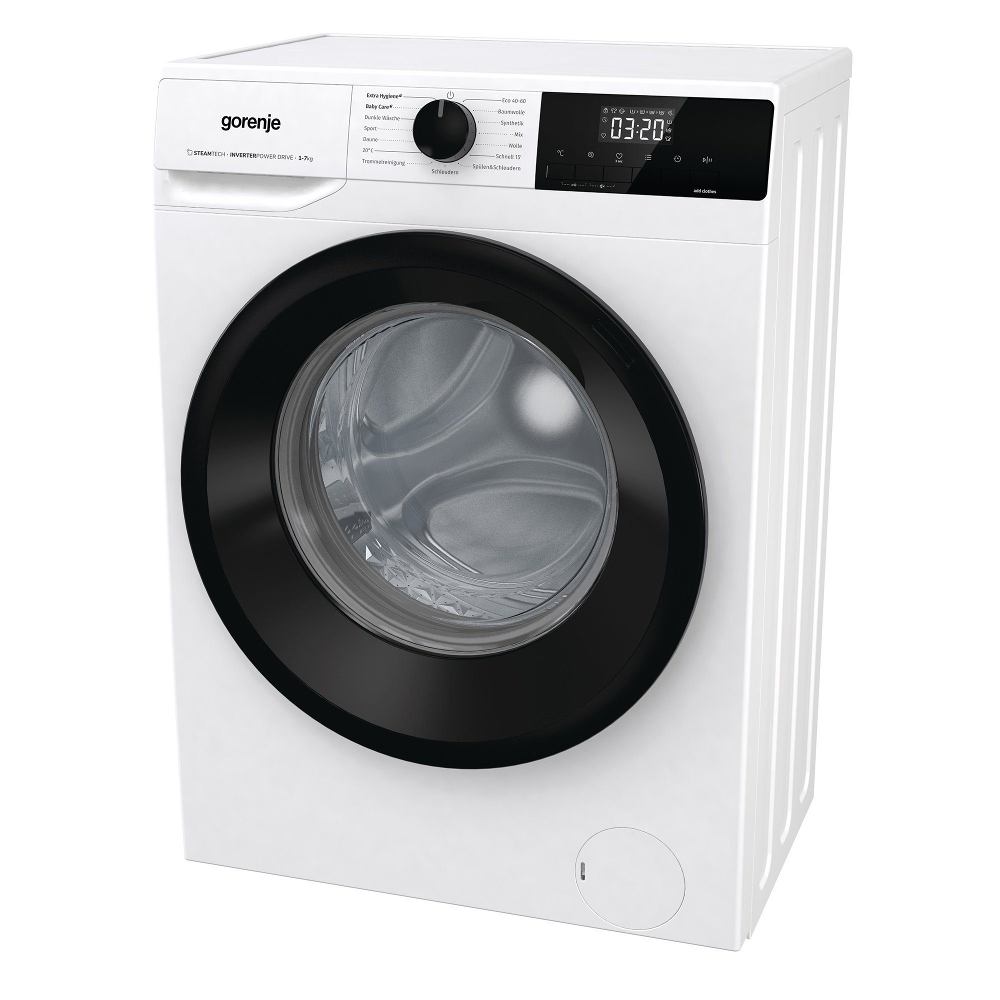 GORENJE Waschmaschine WNHEI74SAPS/DE, 7,00 kg, 1400 U/min, Inverter PowerDrive Motor, 15 Programme, Dampffunktion, AquaStop