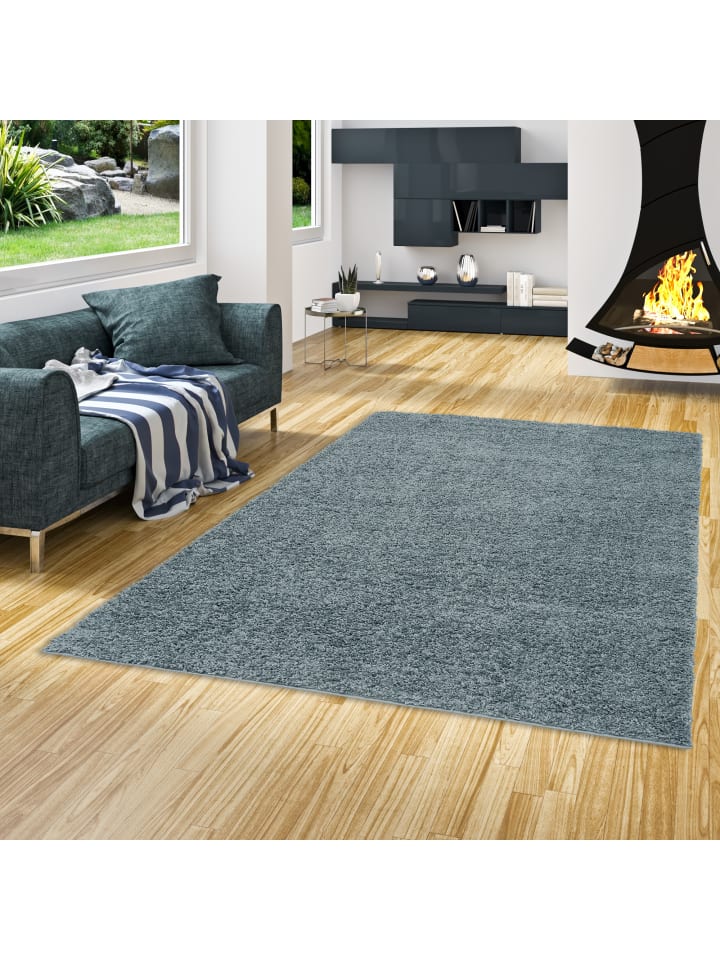 Pergamon Hochflor Langflor Shaggy Teppich Fluffy in Grijs günstig kaufen