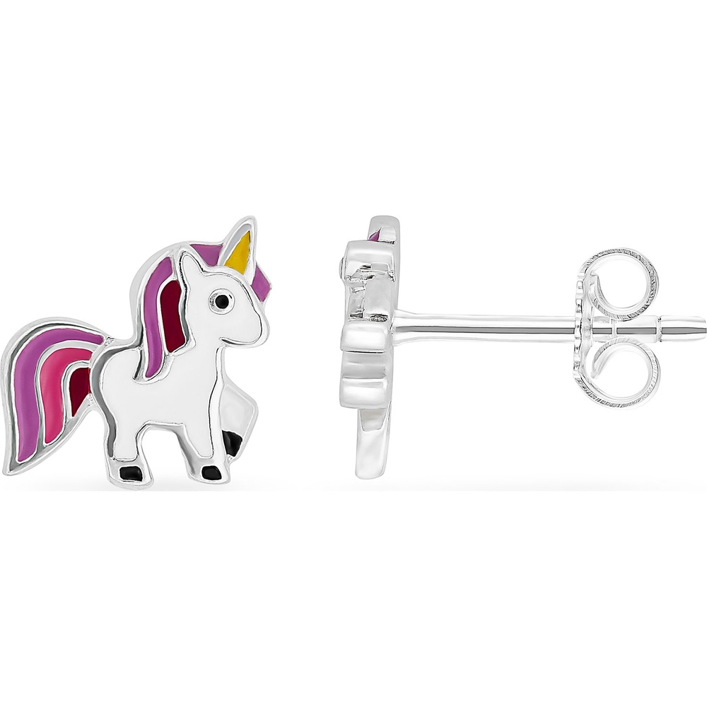 FAVS Boucles d'oreilles à fermoir à poussette 925 Argent Boucles d'oreilles