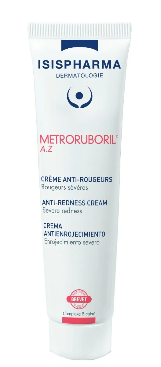 Isispharma Metroruboril AZ - Kremas nuo papulinės-pustulinės rožinės 30 ml