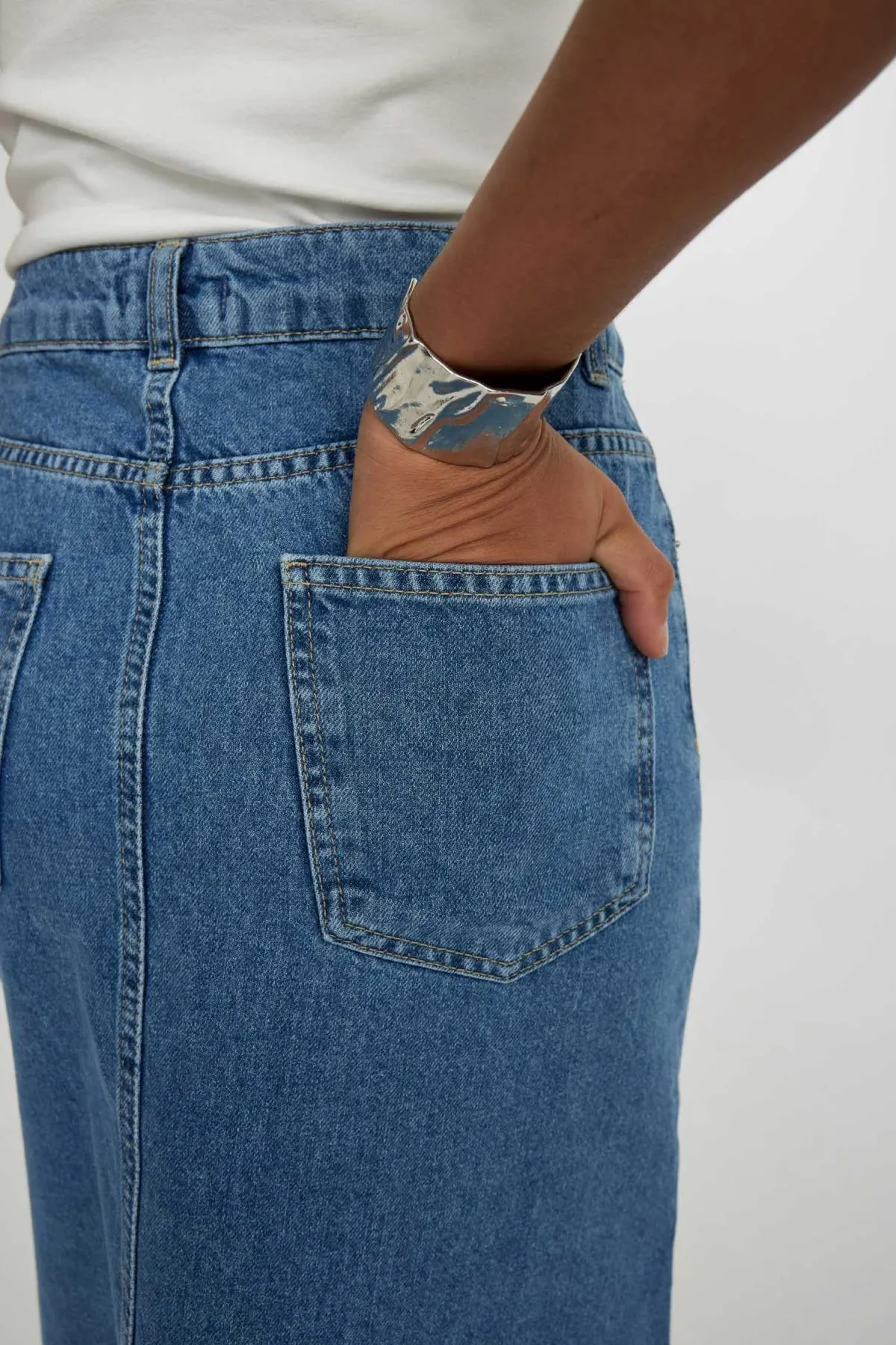 DeFacto  Langer Jeansrock mit langer Passform