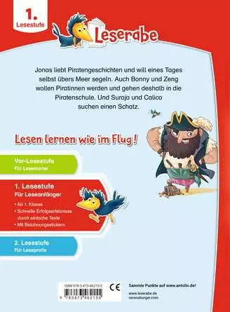 Leserabe - 1. Lesestufe: Wilde Piratenabenteuer