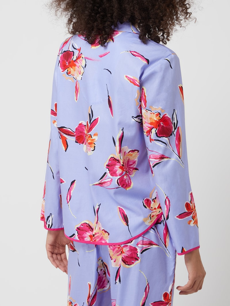 Pyjama-Oberteil mit floralem Muster Modell 'Carrie' in flieder