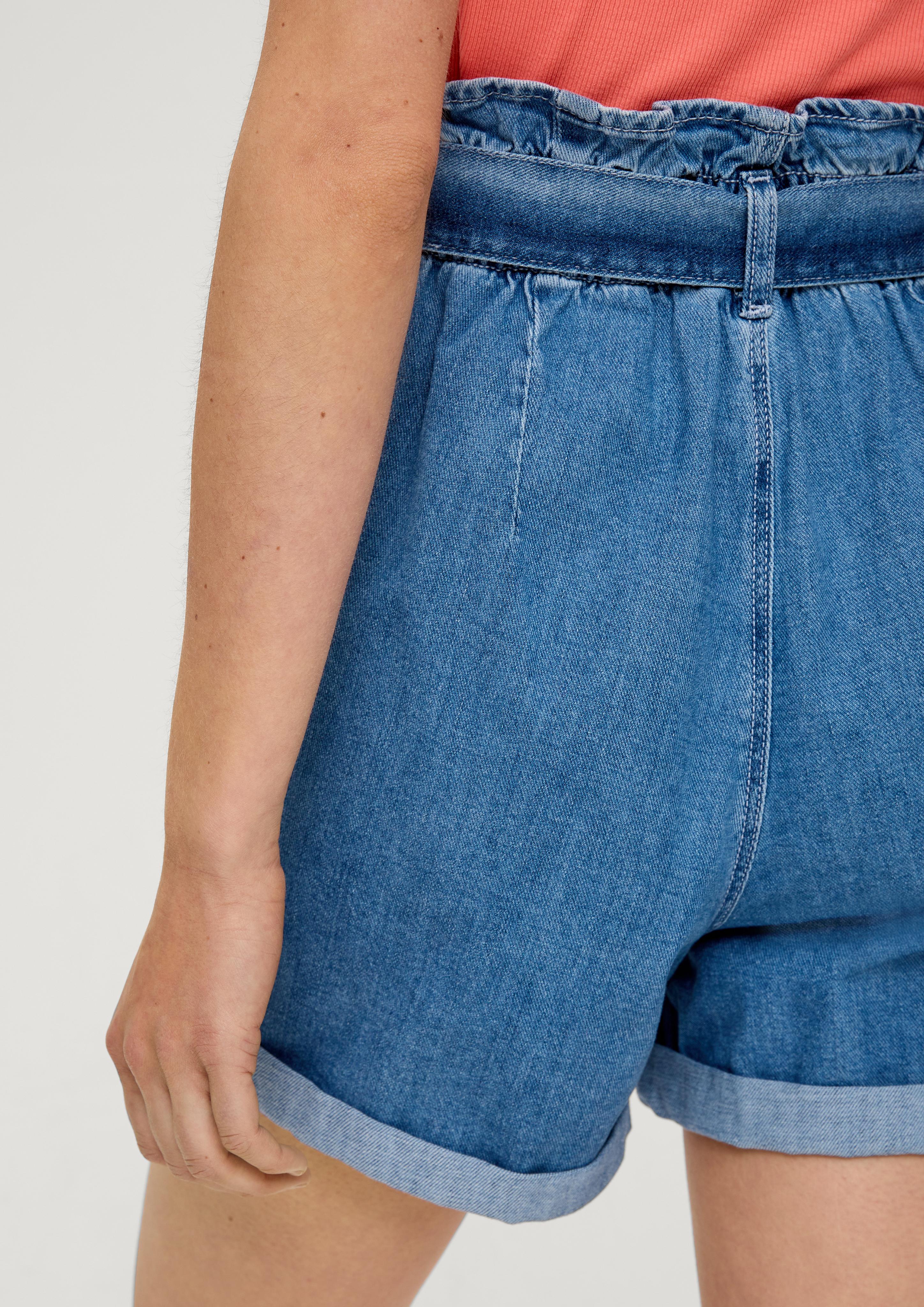 Jeans-Shorts Paper Bag / Relaxed Fit / High Rise / Semi Wide Leg  2131233-54Y2